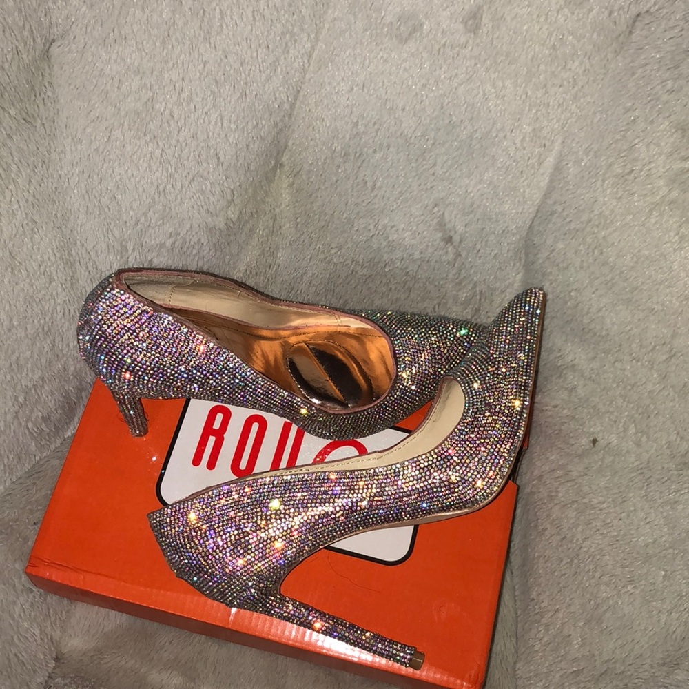 Glitter high heels